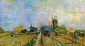 Huertos en Montmartre 2 Vincent van Gogh